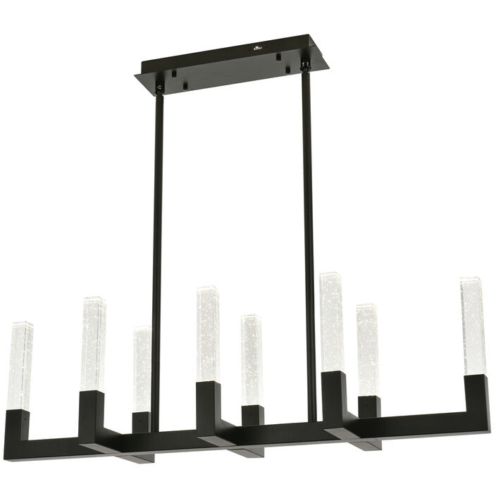 Noemi 8 Light 12 inch Black Pendant Ceiling Light