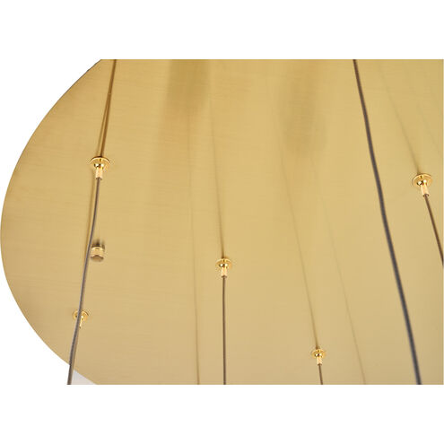Polaris LED 24 inch Gold Chandelier Ceiling Light