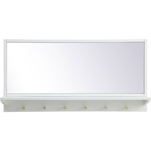 Elle 42 X 21 inch White Wall Mirror