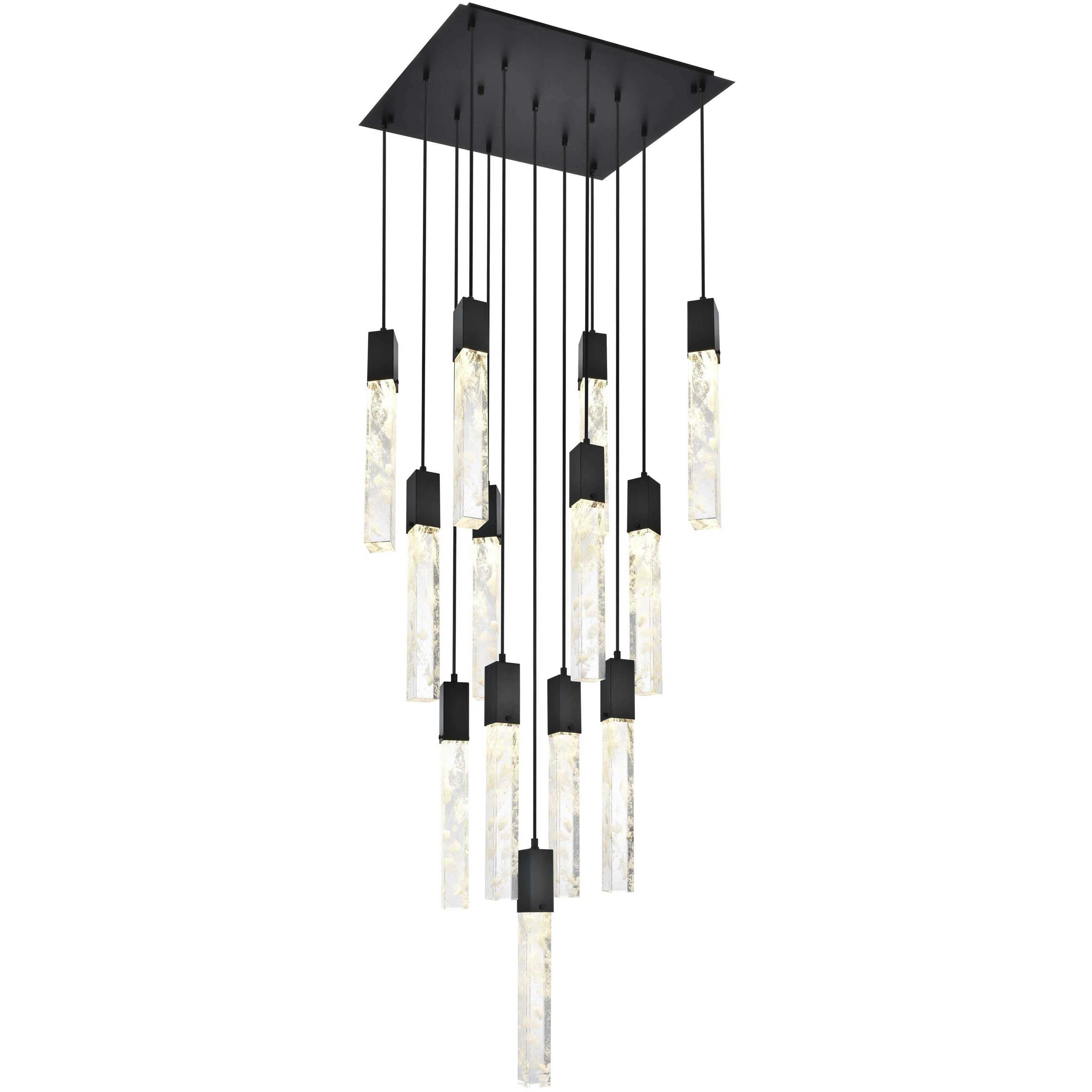 Aurora 13 Light 26 inch Black Pendant Ceiling Light