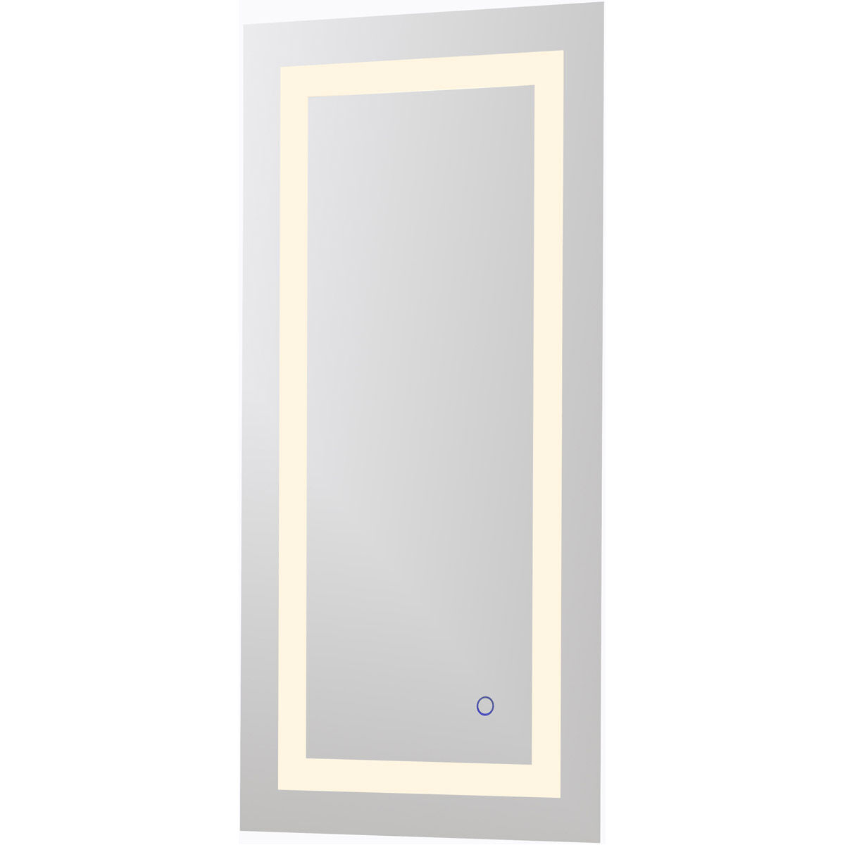 Helios 36 X 18 inch Silver Lighted Wall Mirror