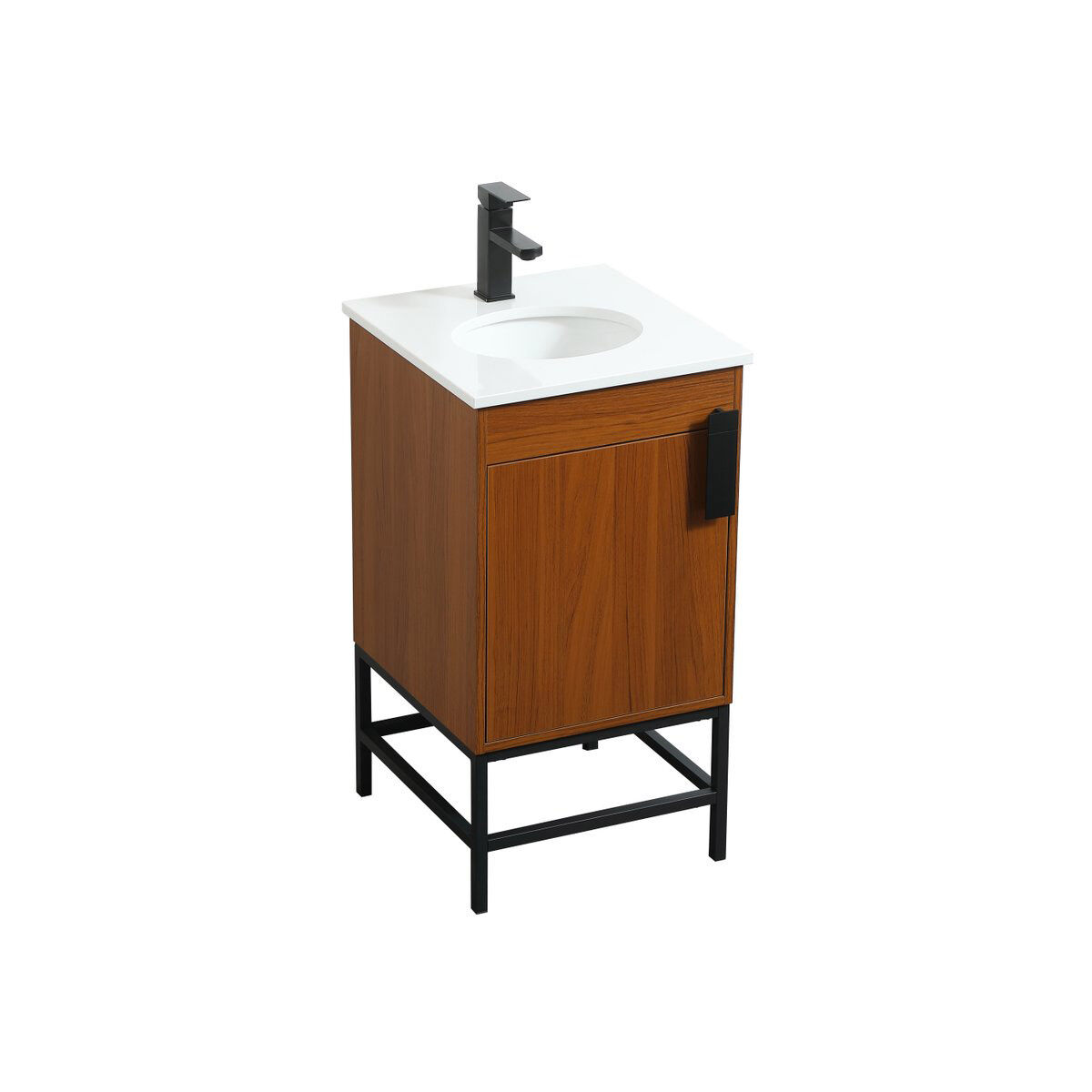 Eugene 19 X 18 X 33.5 inch Teak Vanity Sink Set