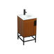 Eugene 19 X 18 X 33.5 inch Teak Vanity Sink Set