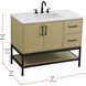 Lennox 42 X 34 inch Honey Brown Bathroom Vanity Cabinet