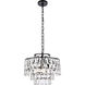 Mila 3 Light 16 inch Black Pendant Ceiling Light