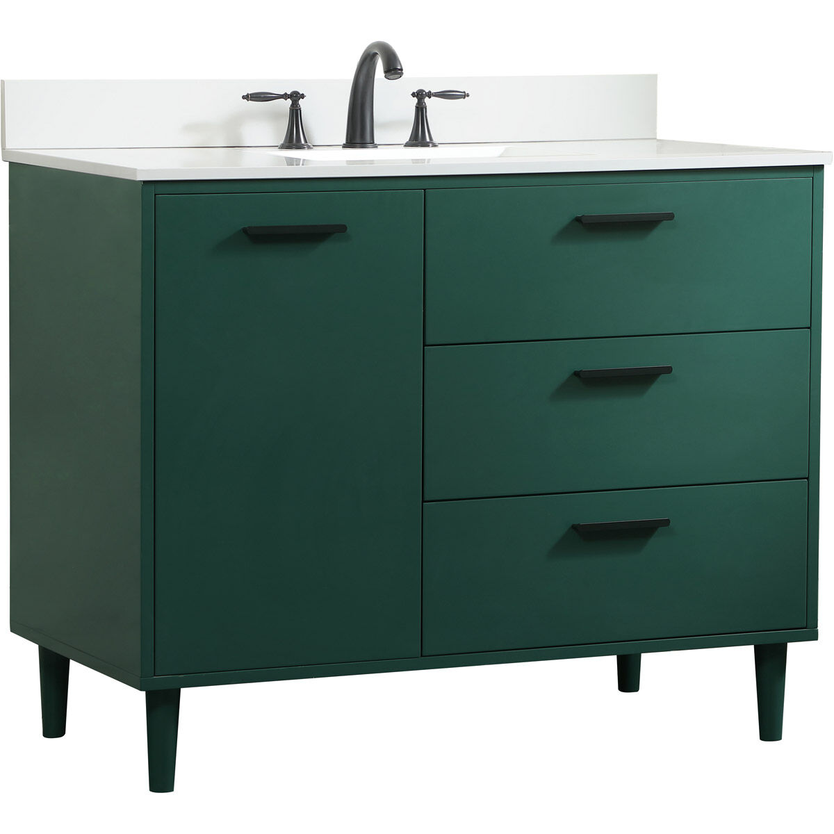 Baldwin 42 X 22 X 34 inch Green Vanity Sink Set