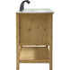 Metropolis 60 X 22 X 34 inch Natural Wood Vanity Sink Set