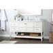 Theo 60 X 22 X 34 inch White Vanity Sink Set