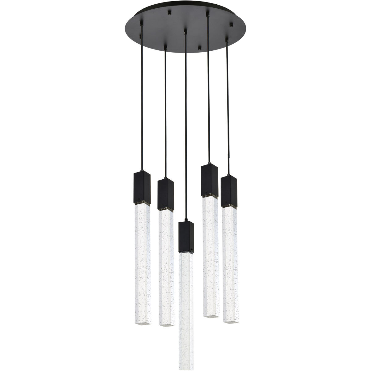 Weston 5 Light 20 inch Black Pendant Ceiling Light