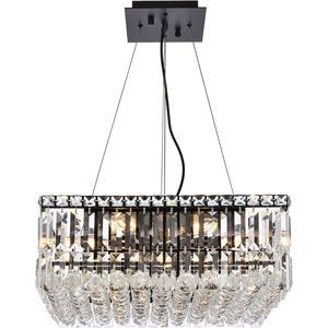 Maxime 12 Light 20 inch Black and Clear Chandelier Ceiling Light
