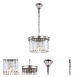 Sydney 3 Light 16 inch Polished Nickel Pendant Ceiling Light in Clear, Urban Classic