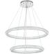 Bowen 2 Light 35.5 inch Chrome Chandelier Ceiling Light