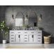Alden 84 X 35 inch Grey Bathroom Vanity Cabinet