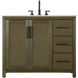Alina 42 X 34 inch Hazel Oak Bathroom Vanity Cabinet