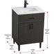 Chandler 24 X 34 inch Mocha Brown Bathroom Vanity Cabinet