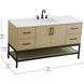 Lennox 60 X 34 inch Honey Brown Bathroom Vanity Cabinet
