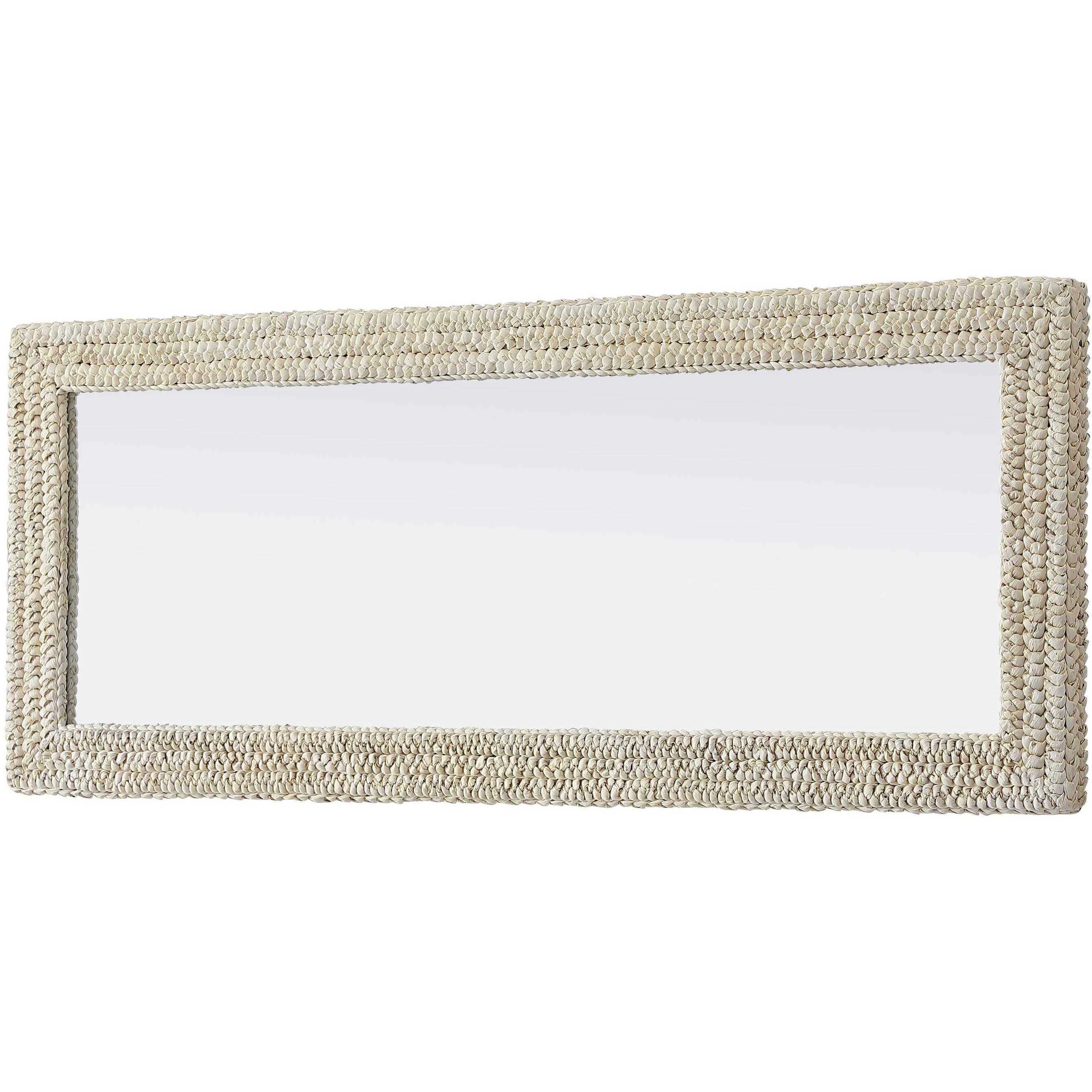 Marlowe 60 X 24 inch Linen White Mirror