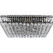 Maxime 13 Light 24 inch Black and Clear Flush Mount Ceiling Light in Royal Cut