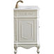 Danville 60 X 21 X 36 inch Antique White Vanity Sink Set