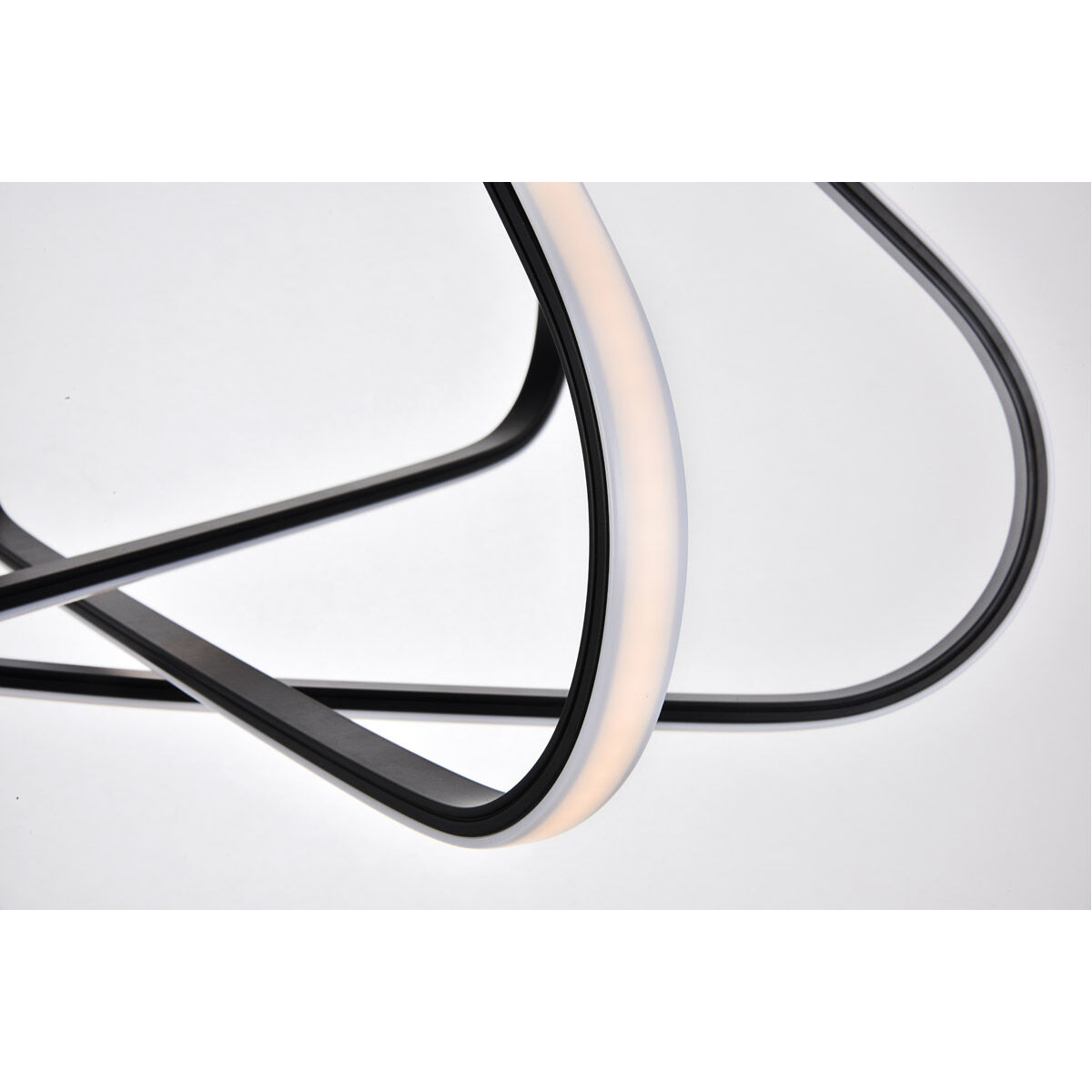 Dahlia LED 26.6 inch Black Flush Mount Ceiling Light