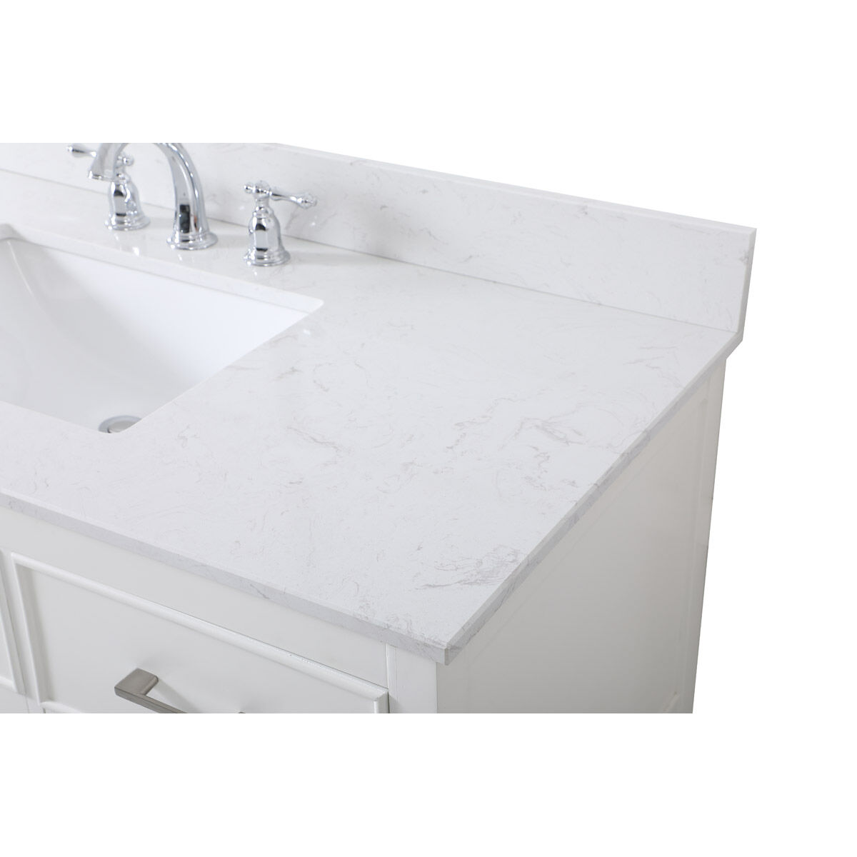 Sinclaire 48 X 22 X 34 inch White Vanity Sink Set