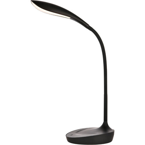 Illumen 25 inch 5 watt Matte Black LED Desk Lamp Portable Light, with USB Port