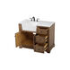 Franklin 42 X 22 X 35 inch Driftwood Bathroom Vanity Cabinet