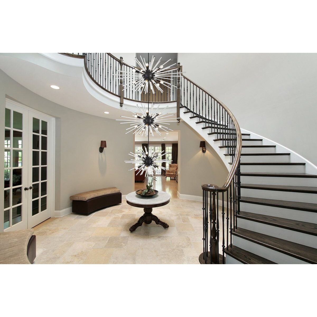 Sienna 30 Light 46 inch Black Chandelier Ceiling Light