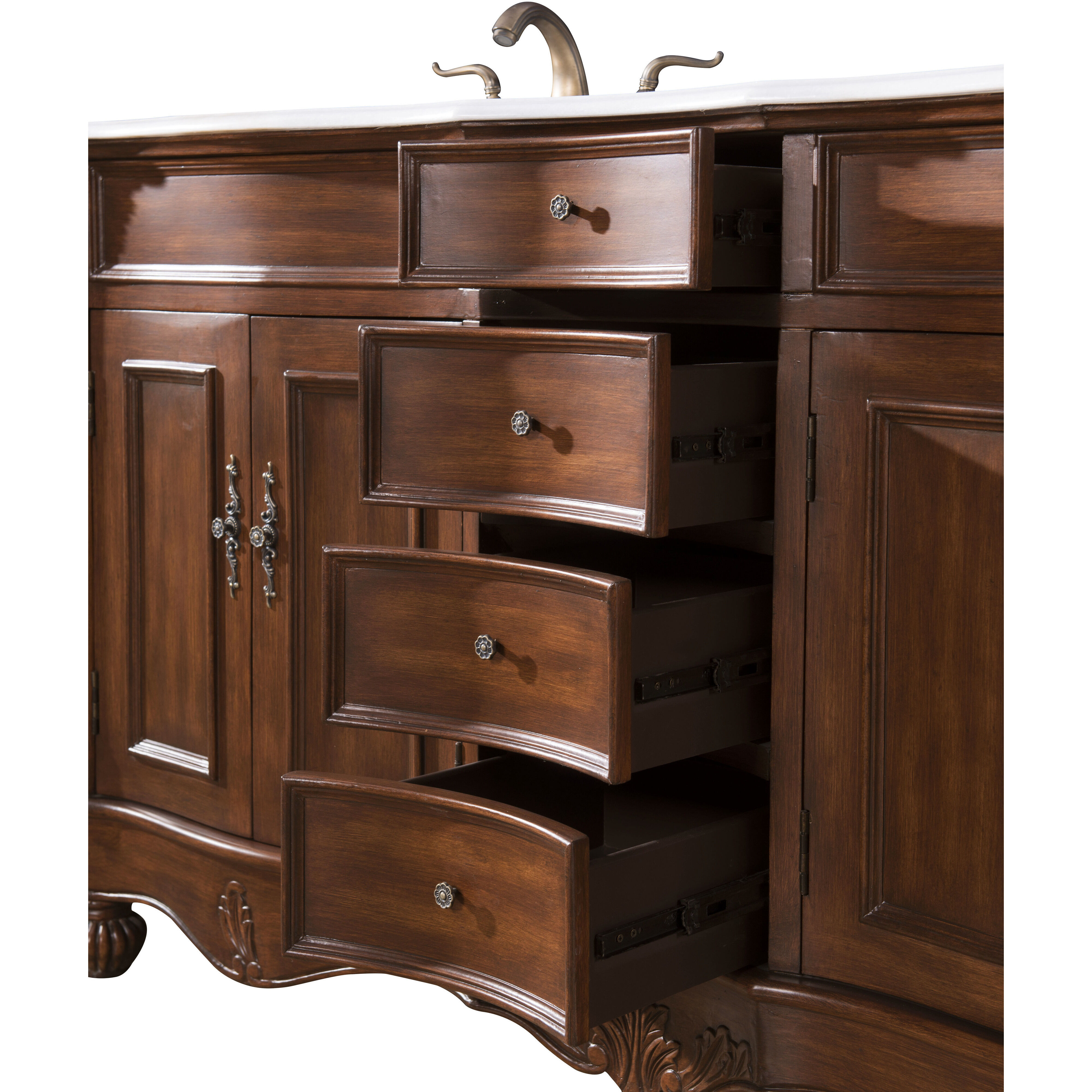 Windsor 60 X 35 inch Teak Vanity Set