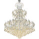 Maria Theresa 84 Light 96 inch Chrome Chandelier Ceiling Light in Golden Shadow, Royal Cut 
