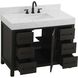 Nathan 42 X 34 inch Mocha Brown Bathroom Vanity Cabinet in Included