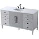 Blakely 60 X 34 inch Grey Bathroom Vanity Cabinet