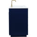 Blake 60 X 22 X 34 inch Blue Vanity Sink Set