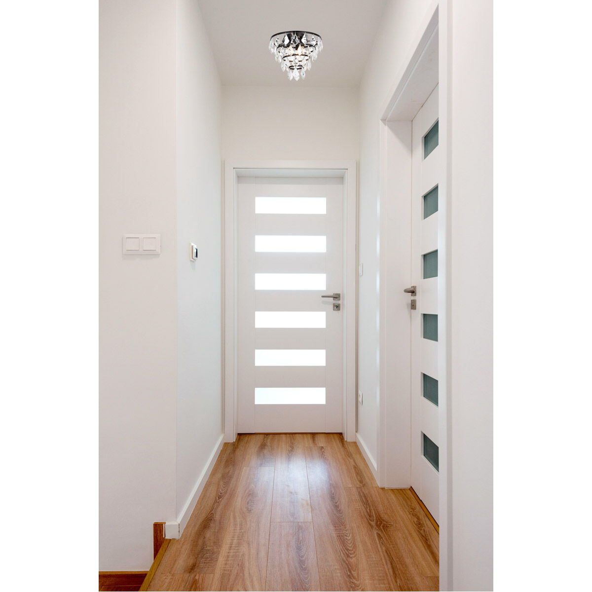 Ella 3 Light 12 inch Black Flush Mount Ceiling Light