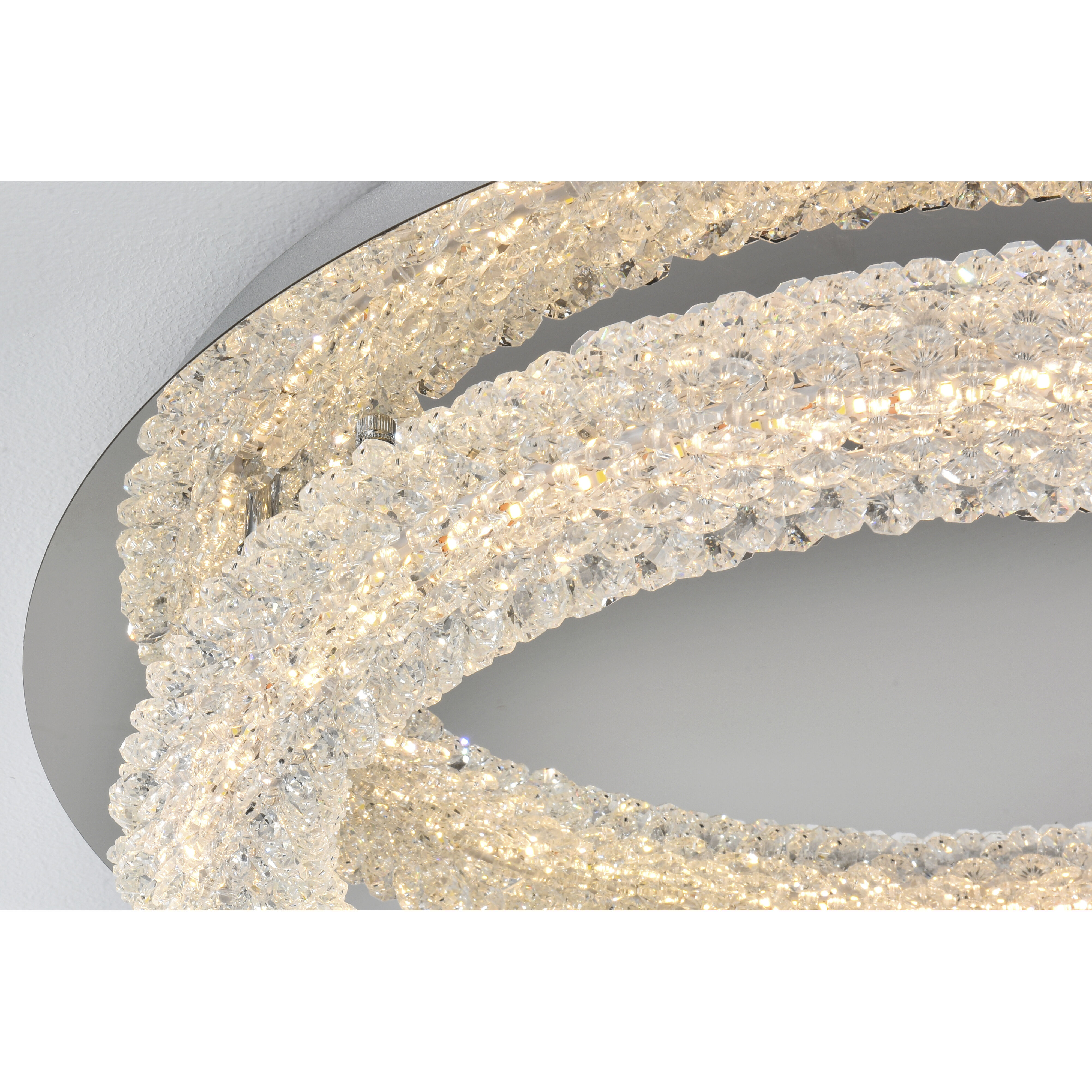 Bowen 1 Light 26 inch Chrome Flush Mount Ceiling Light