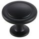 Logyn Matte Black Hardware Cabinet Knob, Set of 10