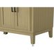Virginia 60 X 35 inch Honey Brown Bathroom Vanity Cabinet