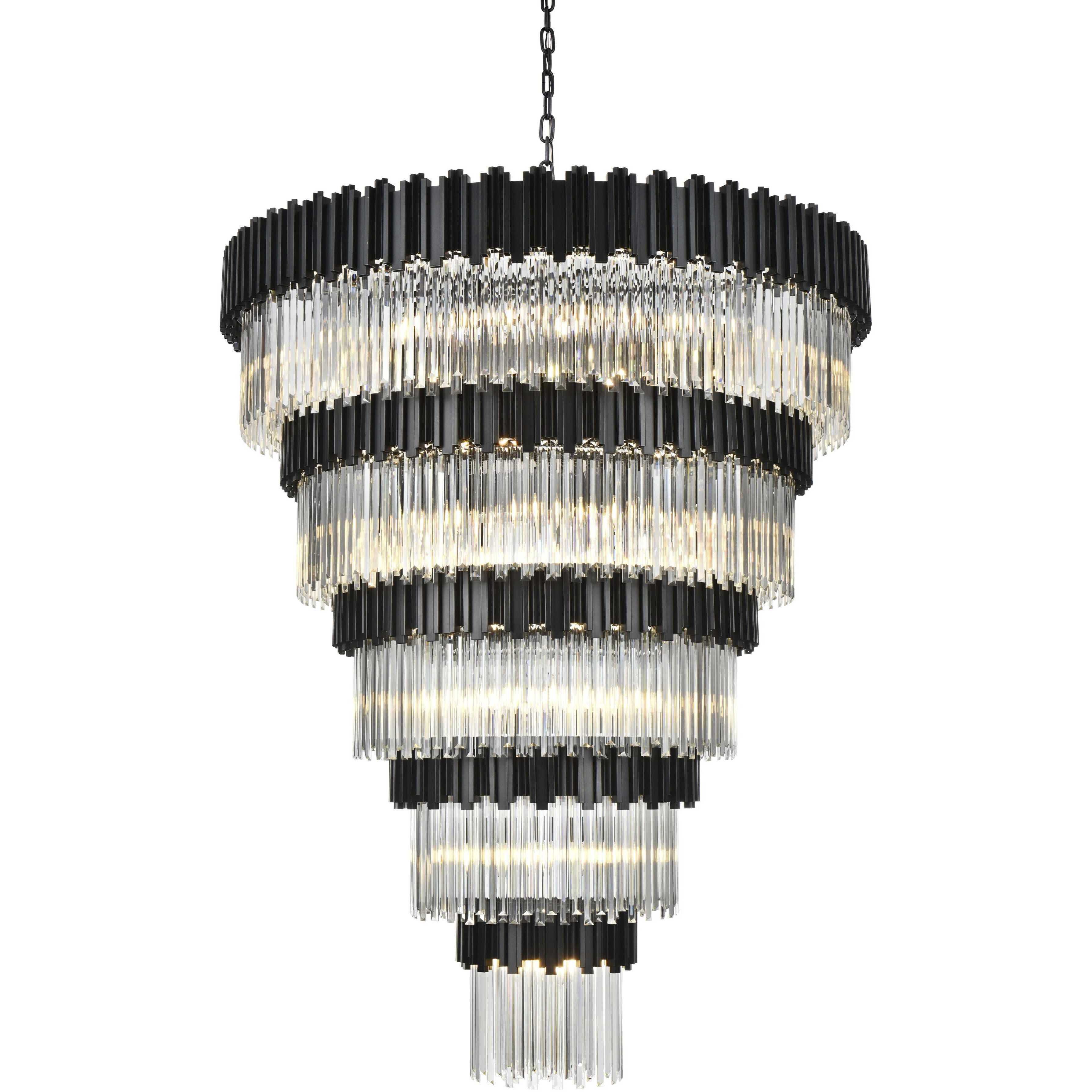 Willow 43 Light 59 inch Black Chandelier Ceiling Light