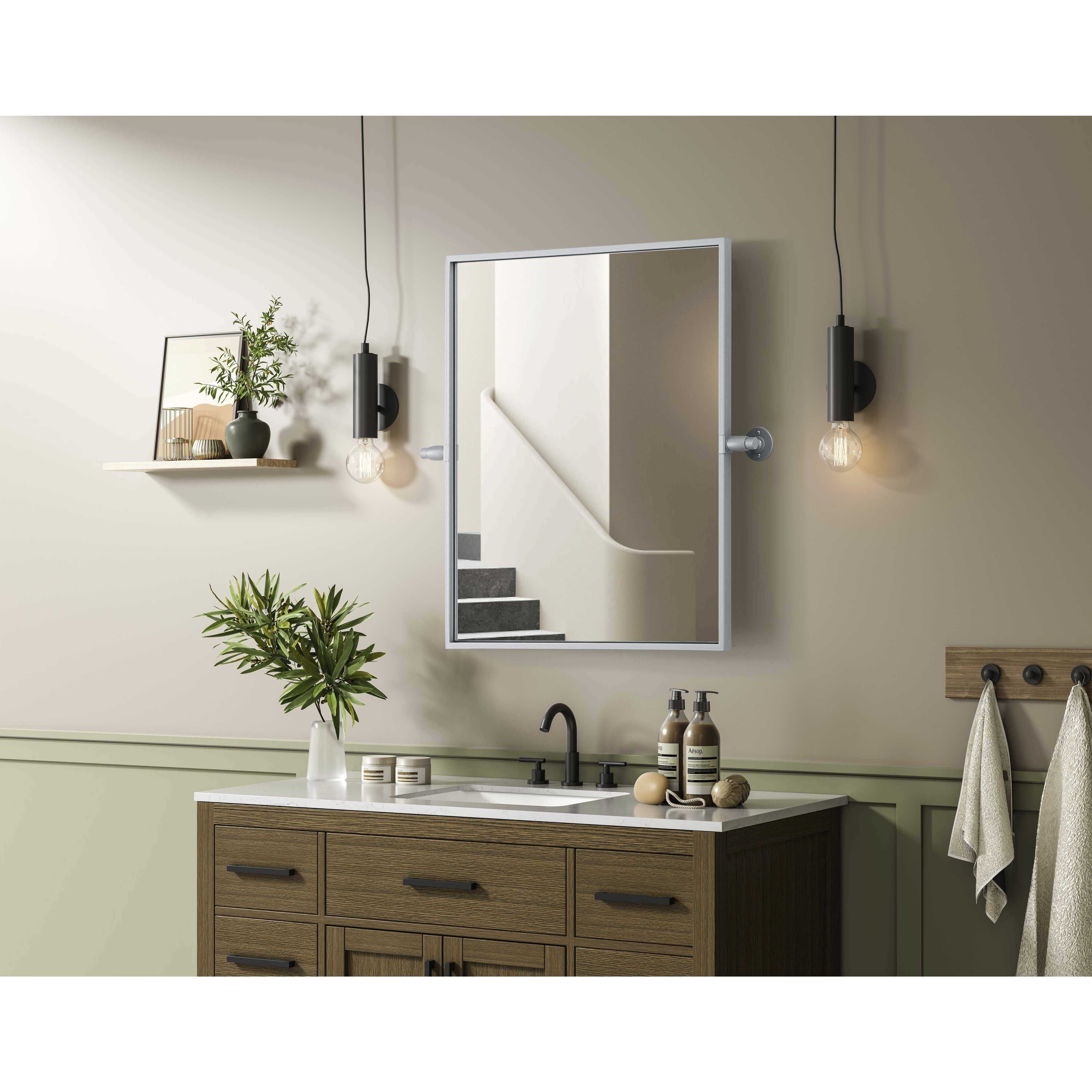 Amoura 24 X 20 inch Silver Mirror