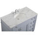 Park Avenue 42 X 21.5 X 35 inch Grey Vanity Sink Set in Gray