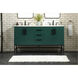 Eugene 60 X 22 X 34 inch Green Vanity Sink Set