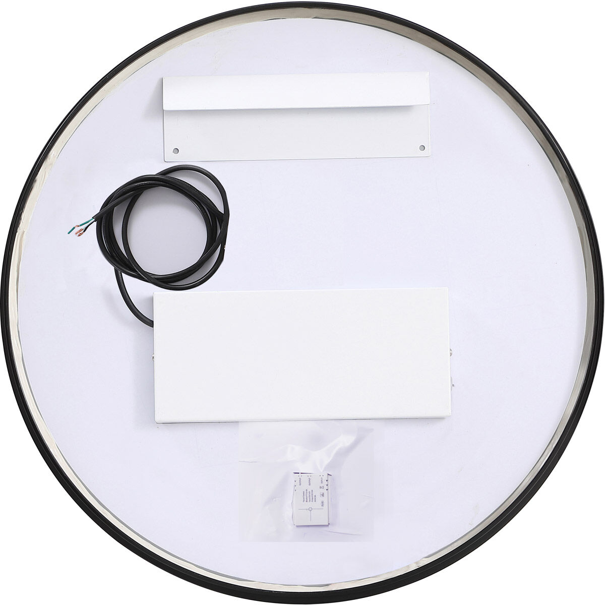 Pier 21 X 21 inch Black LED Mirror