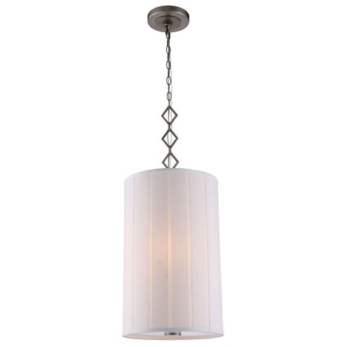 Luna 2 Light 13 inch Vintage Nickel Pendant Ceiling Light, Urban Classic