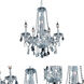 Verona 5 Light 21 inch Chrome Dining Chandelier Ceiling Light in Clear, Royal Cut