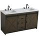 Austin 60 X 34 inch Expresso Bathroom Vanity Cabinet