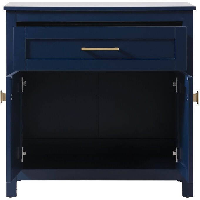 Adian Blue Bathroom Storage Cabinet