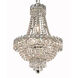 Century 8 Light 16 inch Chrome Dining Chandelier Ceiling Light in Royal Cut
