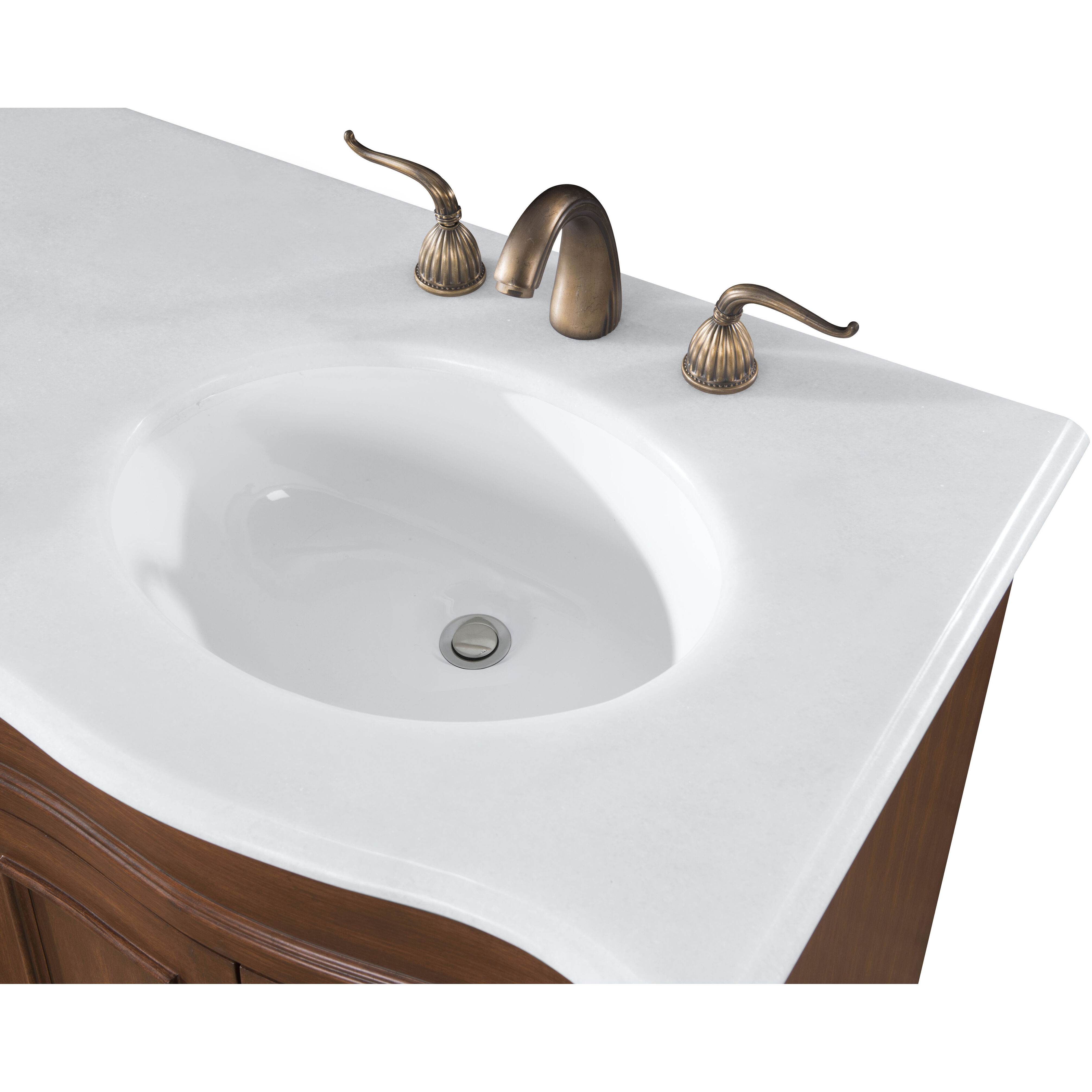Windsor 60 X 21.5 X 35 inch Teak Vanity Sink Set