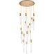 Weston 16 Light 36 inch Satin Gold Pendant Ceiling Light