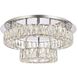 Monroe 2 Light 22 inch Chrome Flush Mount Ceiling Light 